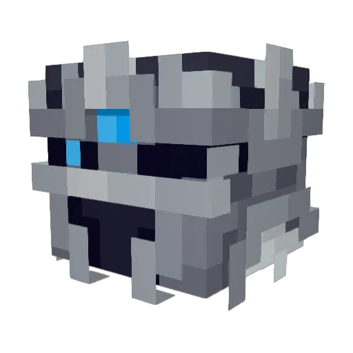 TandaT Minecraft avatar head, 3D render