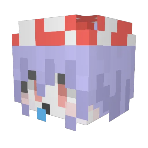 Tandahazuki_ Minecraft avatar head, 3D render