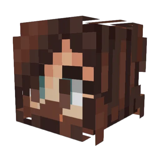 TandeMayne Minecraft avatar head, 3D render