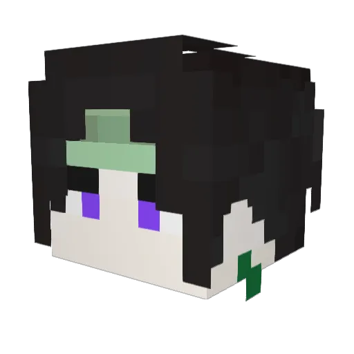 Tandiii Minecraft avatar head, 3D render