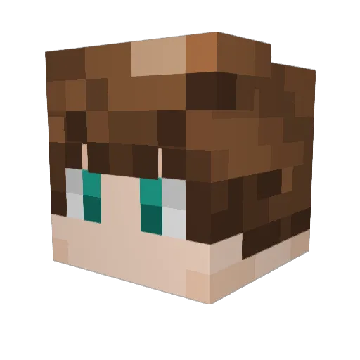 Tandinium Minecraft avatar head, 3D render