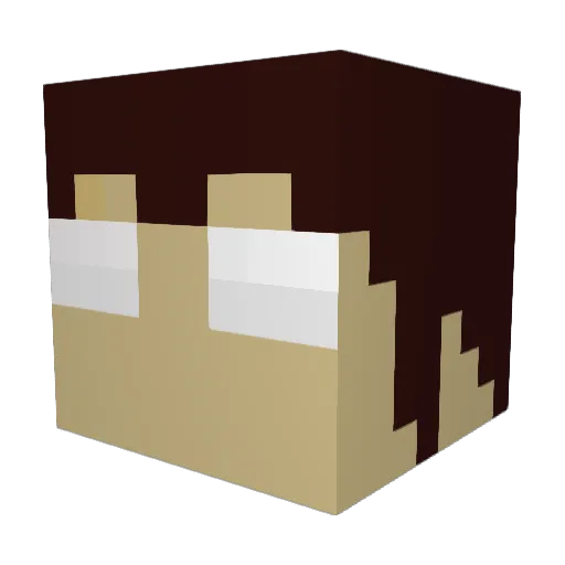 Tandoori_Jones Minecraft avatar head, 3D render