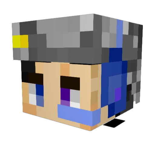TangBones Minecraft avatar head, 3D render