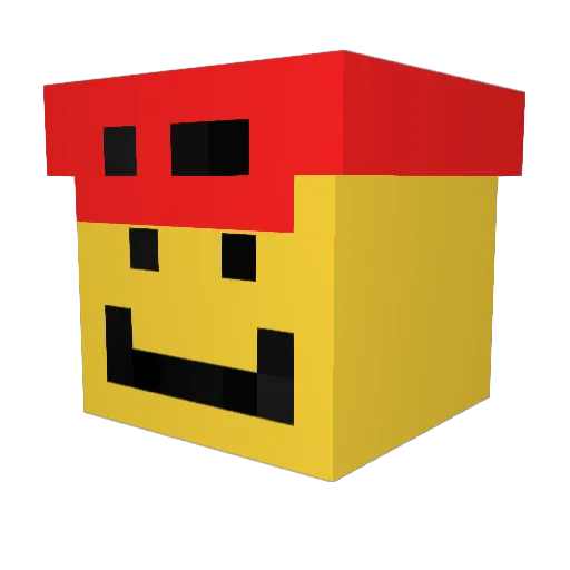 TangentOf45 Minecraft avatar head, 3D render