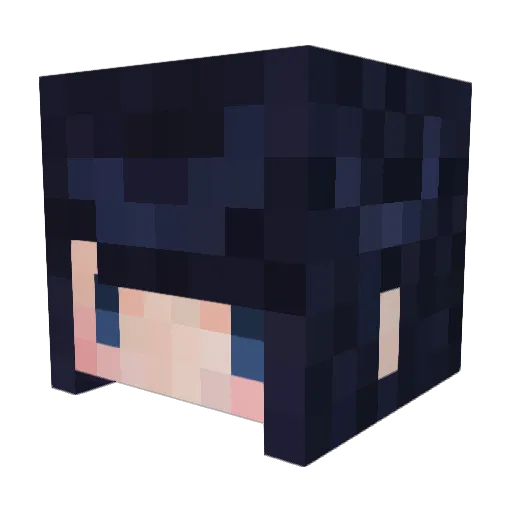 TangeriineP Minecraft avatar head, 3D render