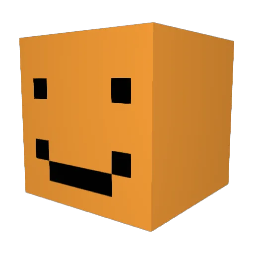 Tangerine12000 Minecraft avatar head, 3D render