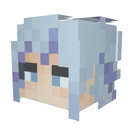 Tangle_Mochi Minecraft avatar head, 3D render