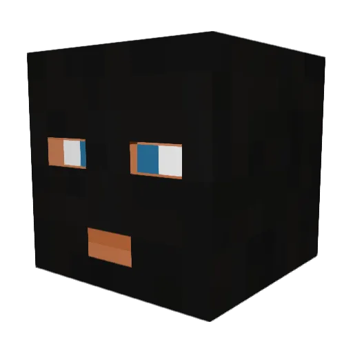 TangledBootyHair Minecraft avatar head, 3D render
