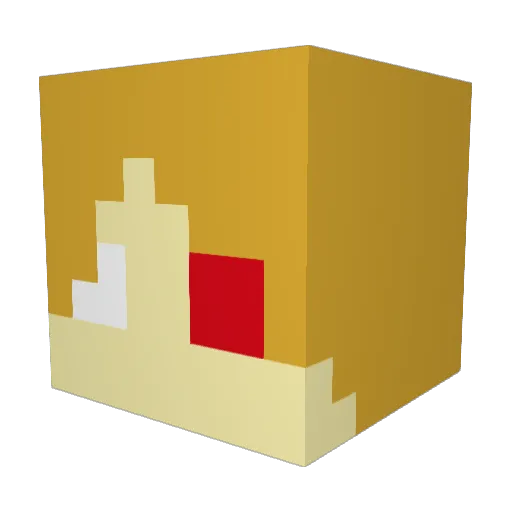 Tanglefoot58 Minecraft avatar head, 3D render