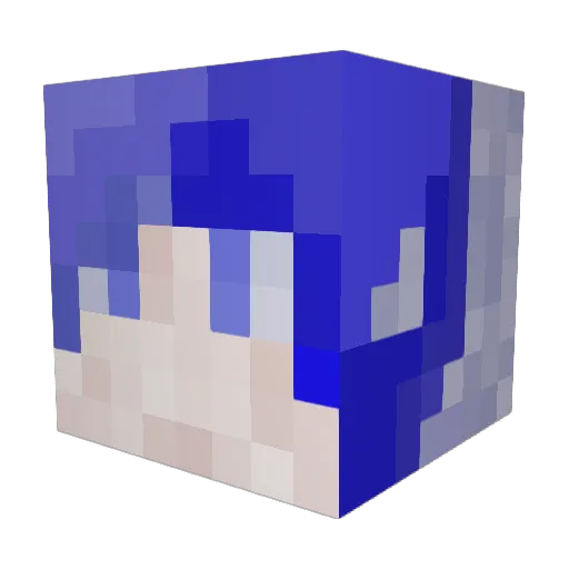 TanglyBaton Minecraft avatar head, 3D render