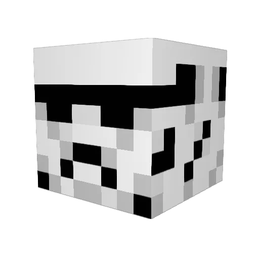 TangoMango Minecraft avatar head, 3D render
