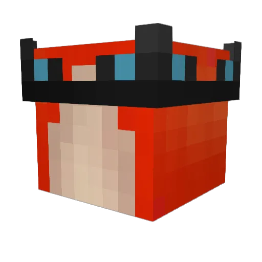 TangoOfTheTek Minecraft avatar head, 3D render