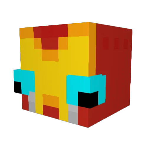 TangoXY Minecraft avatar head, 3D render