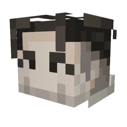 Tango_Romeo Minecraft avatar head, 3D render