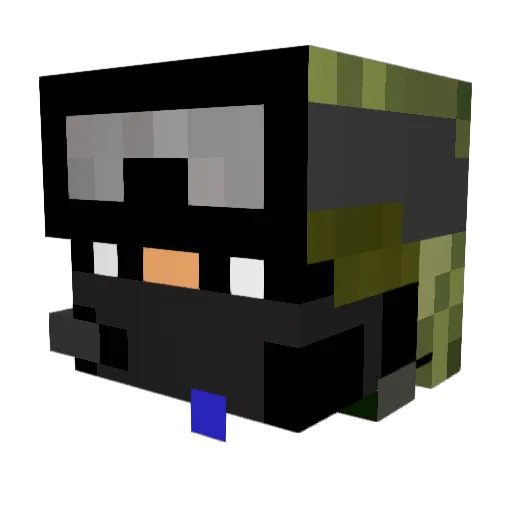 Tangora23 Minecraft avatar head, 3D render