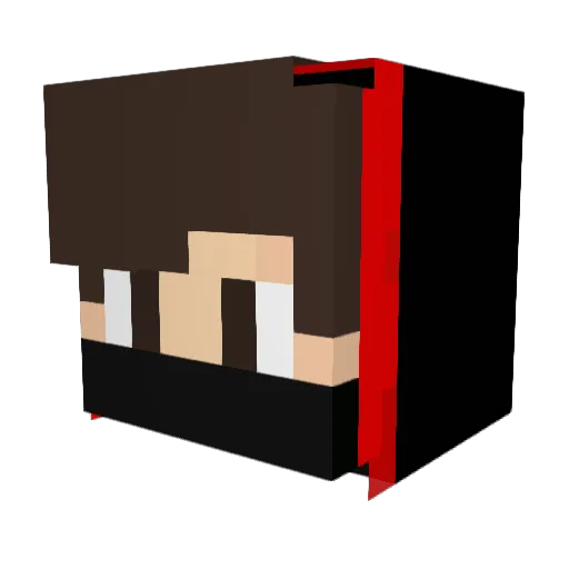 Tanguuuy Minecraft avatar head, 3D render