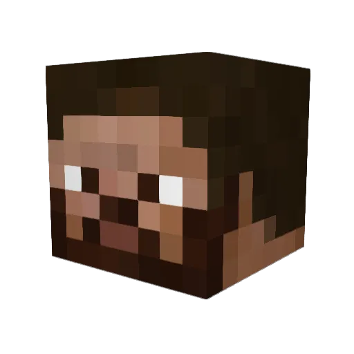 Taniil1 Minecraft avatar head, 3D render