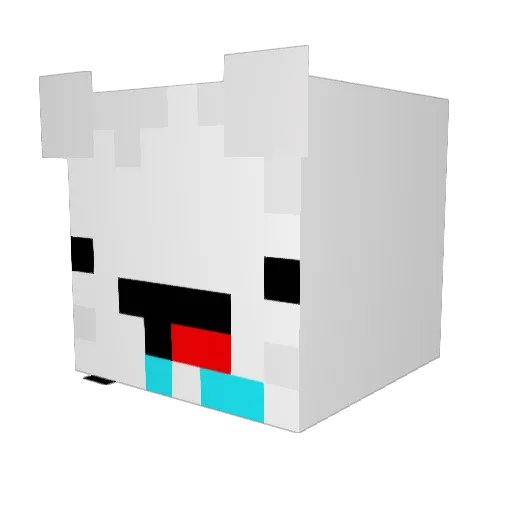 TanisKing Minecraft avatar head, 3D render