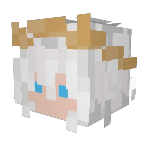Taniwha_Lord Minecraft avatar head, 3D render