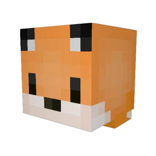 Tanjago Minecraft avatar head, 3D render