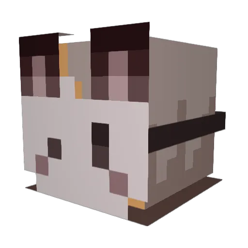 Tanjerinje Minecraft avatar head, 3D render