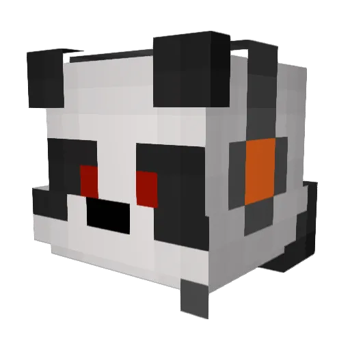 Tank666 Minecraft avatar head, 3D render