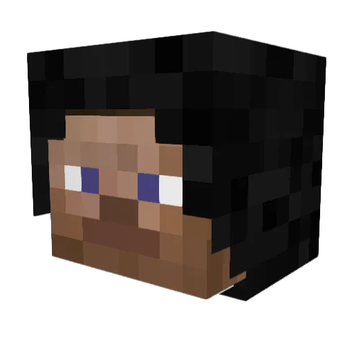 Tank96 Minecraft avatar head, 3D render