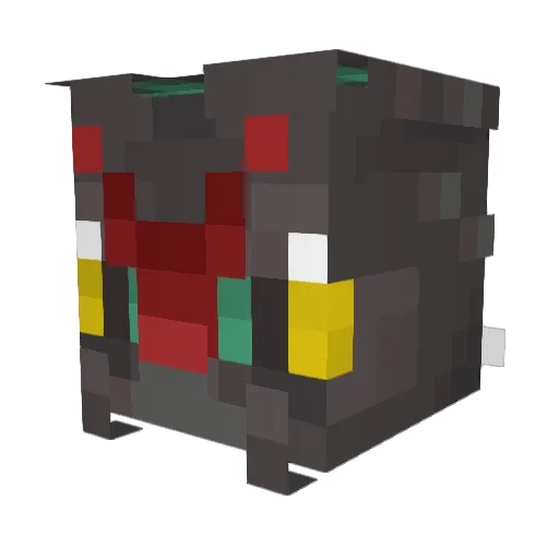 Tank Minecraft avatar head, 3D render
