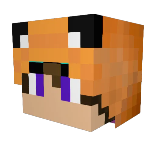 TankGamingGold Minecraft avatar head, 3D render