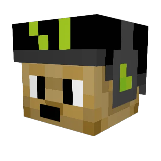 TankMaster21 Minecraft avatar head, 3D render