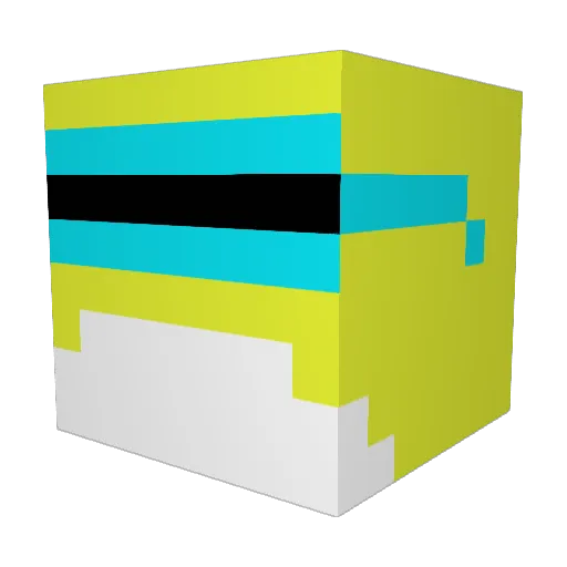 TankVH Minecraft avatar head, 3D render