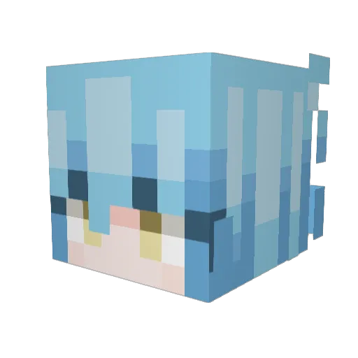 TankWB Minecraft avatar head, 3D render