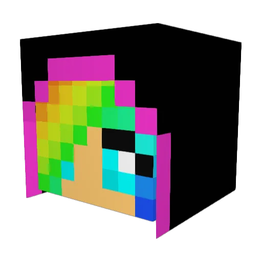 Tank_001 Minecraft avatar head, 3D render