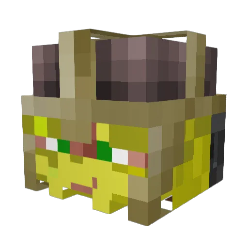 Tanker51 Minecraft avatar head, 3D render