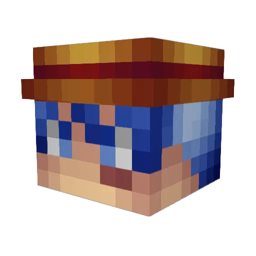 TankeyyG0D Minecraft avatar head, 3D render