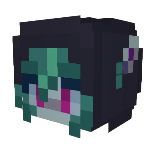 TankoPlanko Minecraft avatar head, 3D render