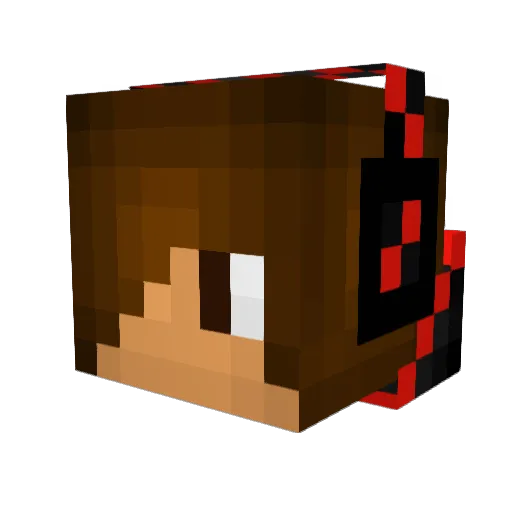 Tanman123 Minecraft avatar head, 3D render