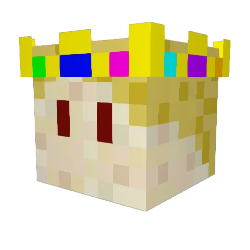 Tannai Minecraft avatar head, 3D render