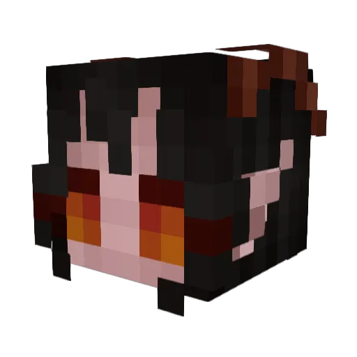Tannebaumchen Minecraft avatar head, 3D render