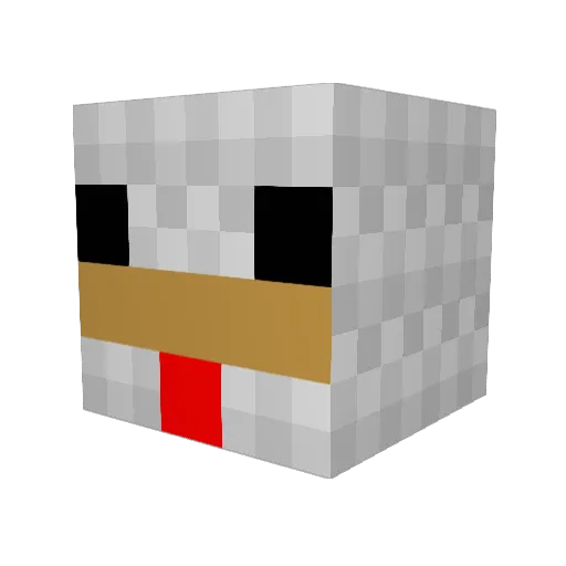 Tanner717 Minecraft avatar head, 3D render