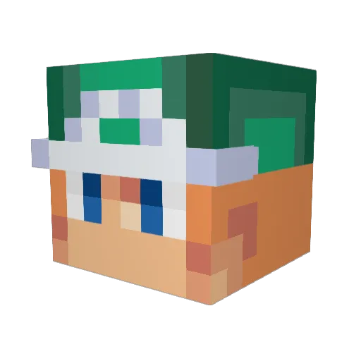 TanneriteGnome Minecraft avatar head, 3D render
