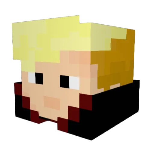 Tannerplayz18 Minecraft avatar head, 3D render