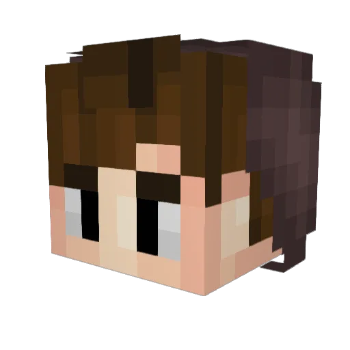 Tannertothej Minecraft avatar head, 3D render