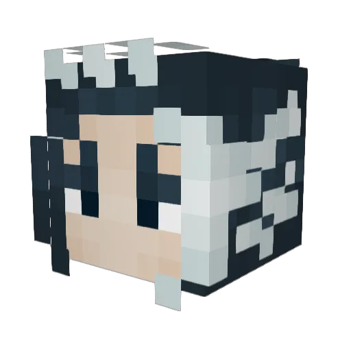 Tanny_Minecraft Minecraft avatar head, 3D render