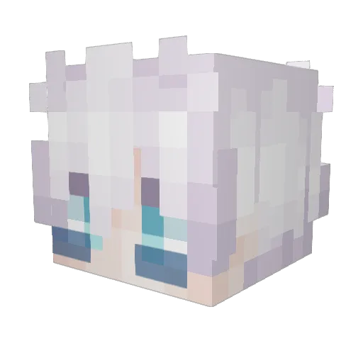 Tano1x Minecraft avatar head, 3D render