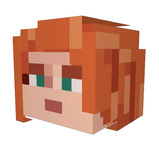 Tanque13 Minecraft avatar head, 3D render