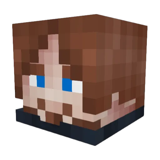Tansansui_lemon Minecraft avatar head, 3D render