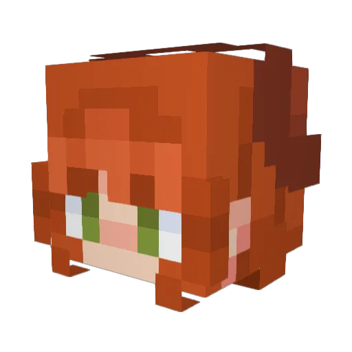 TansyMC Minecraft avatar head, 3D render