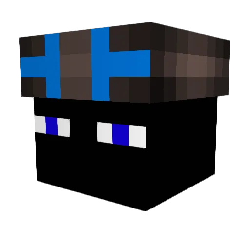 Tantaf123 Minecraft avatar head, 3D render