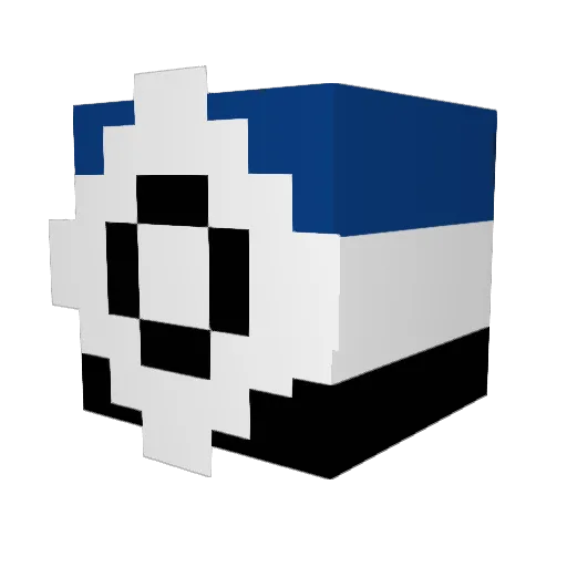 TanteMuc Minecraft avatar head, 3D render